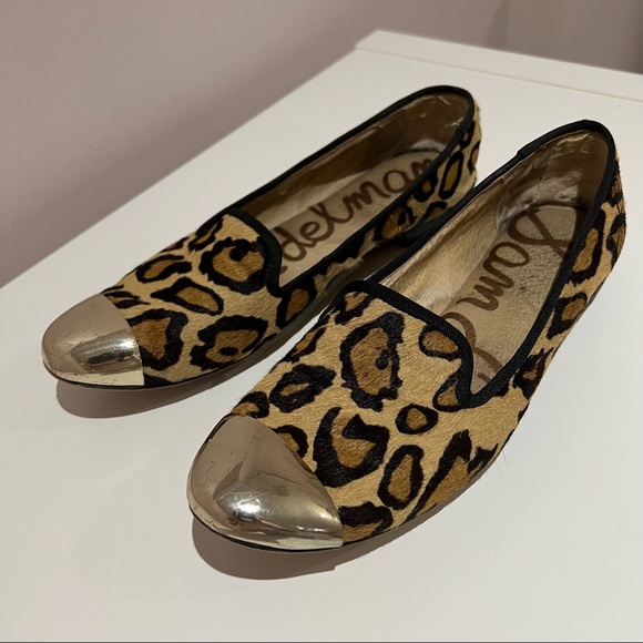 Sam Edelman Leopard Loafers - Picture 1 of 9